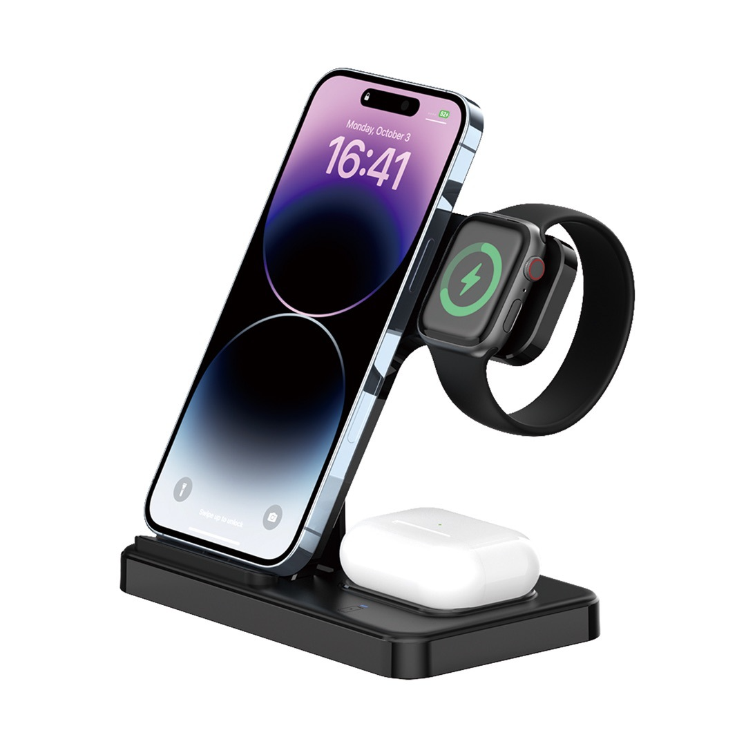 Foldable 3-in-1 Wireless Charger